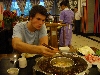 Andy beim Huoguo (Feuertopf) essen